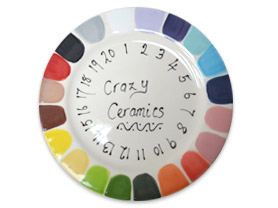 Crazy Ceramics Colour Guide Plate