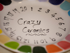 Crazy Ceramics Colour Guide Plate